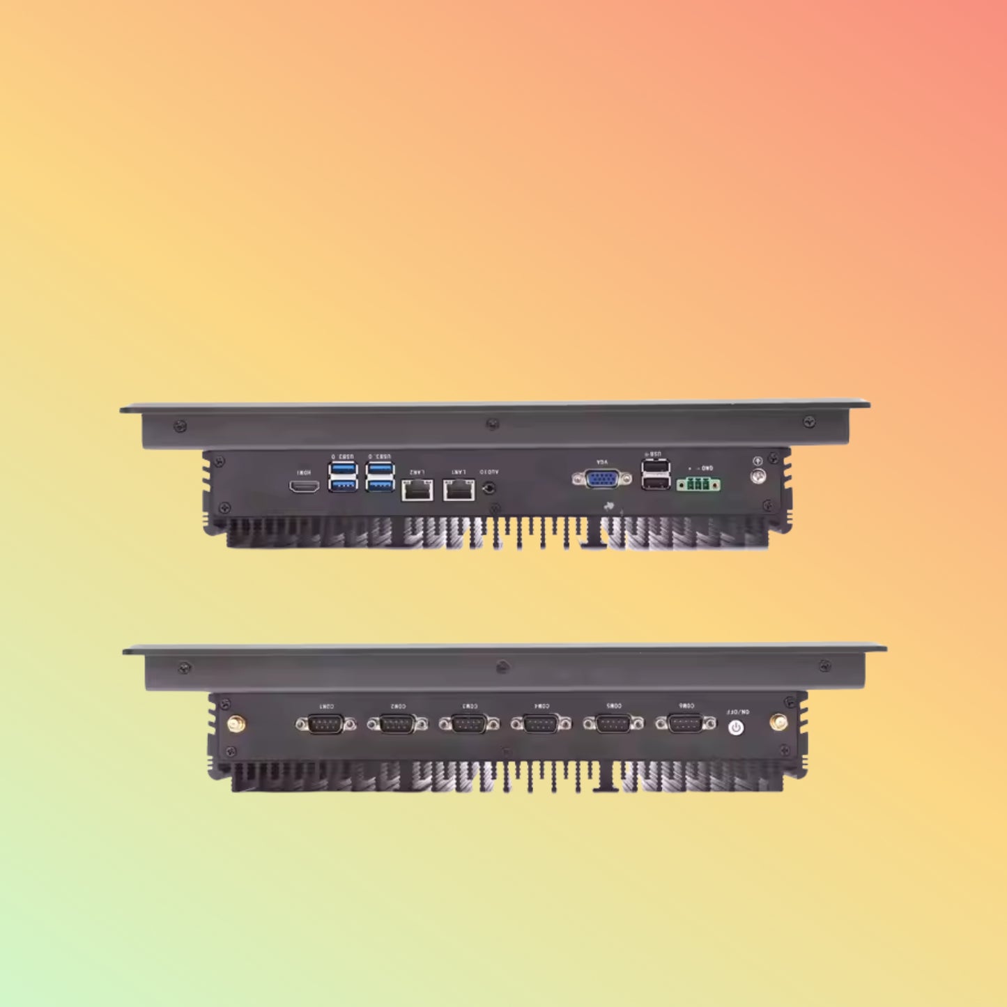 CESIPC Fanless 4 LAN IOT Industrial Computer Rugged Box PC I5 10th Ubuntu Linux Mini Box PC With 4*LAN 6*RS232 Machine Vision