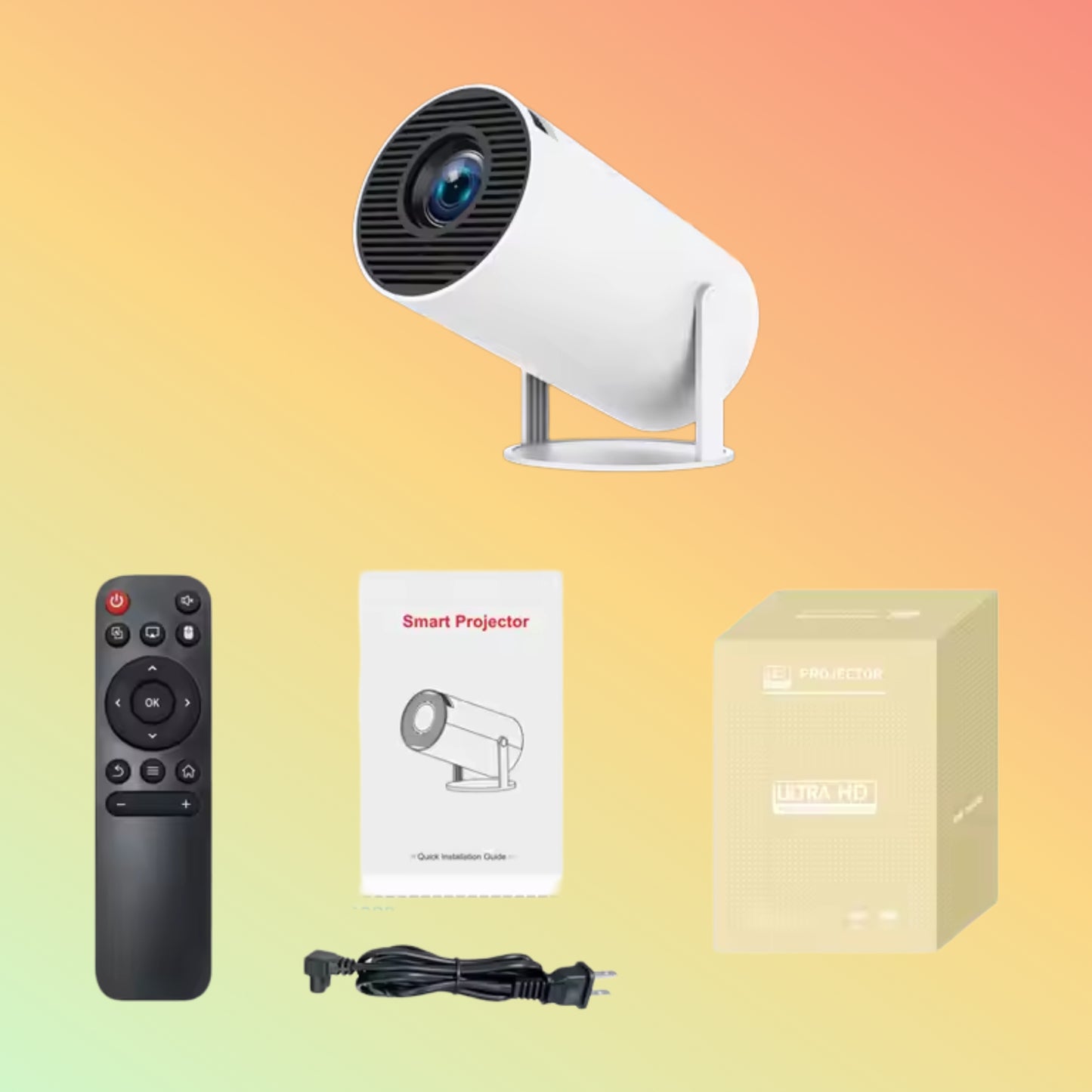 Ycstar HY300 Smart Mini Projector 720p Full HD for Home/Office