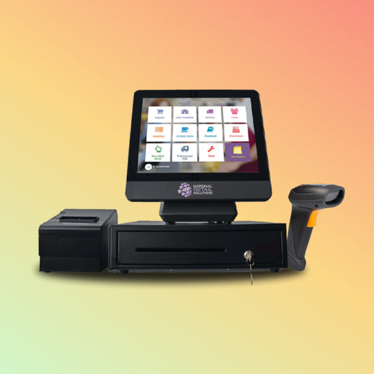 CARAVPOS - 15.6'' Touch Screen Restaurant Terminal Payment Machine All in One Point of Sale Windows caisse machine POS System with Printer Pos System