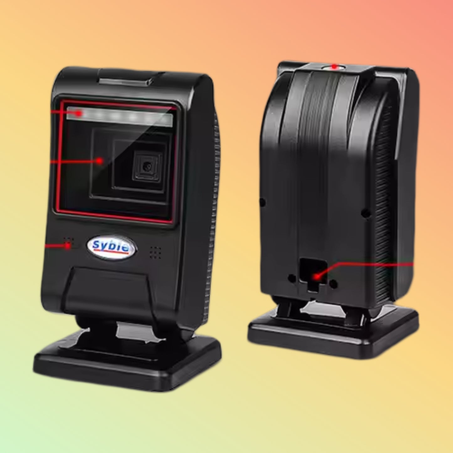 Syble XB-8606 Compact 2D Desktop Barcode Scanner – QR Code Reader