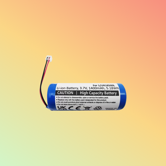 Batterea battery replacement for Wella Xpert HS71 replaces 1/UR18500L Li-ion 3.7V 1400mAh