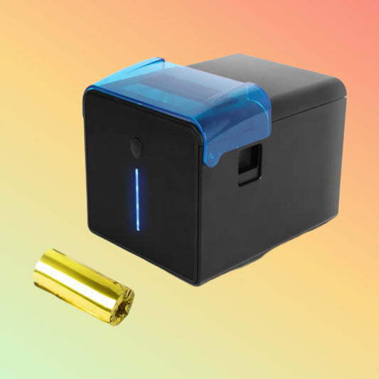 ZYWELL ZY905 Bluetooth thermal printer, 80mm print width, equipped with USB, RS232, LAN, and Bluetooth connectivity.