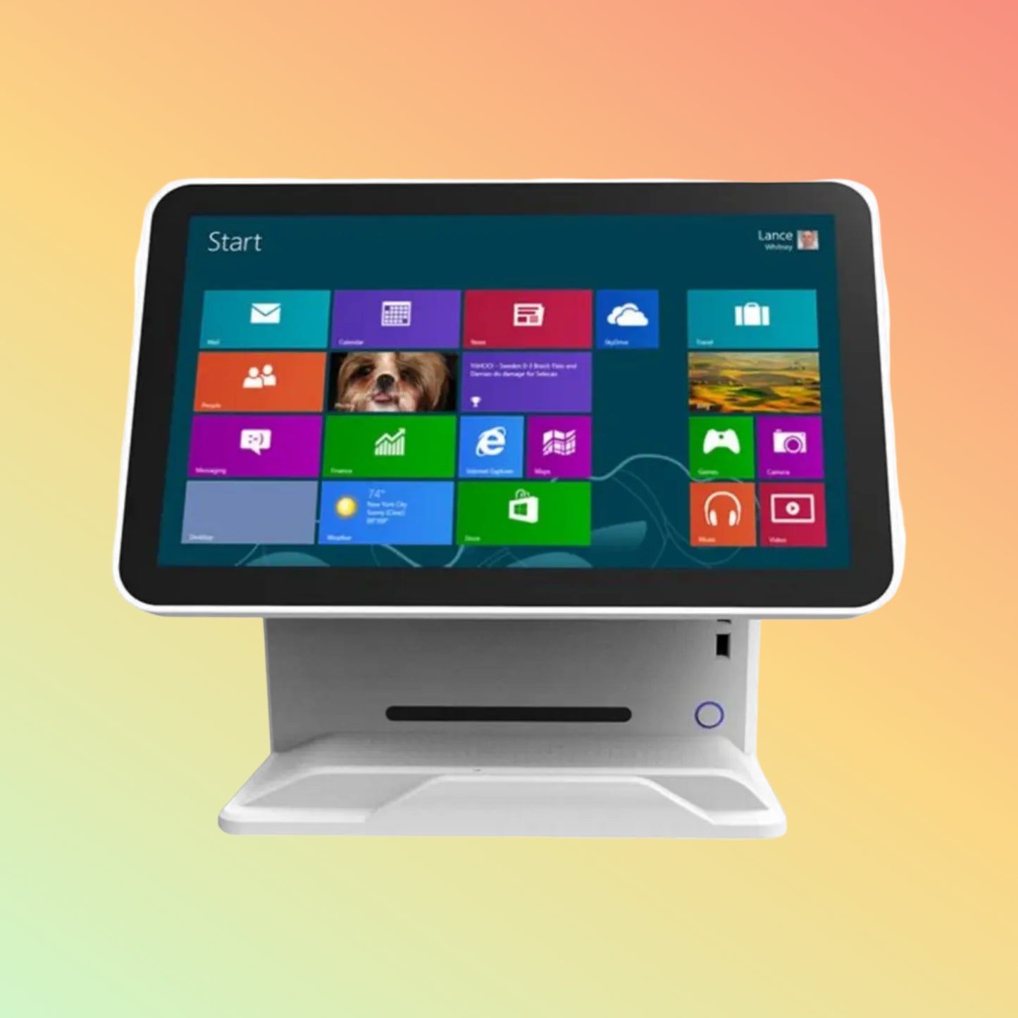 15–15.6" POS Cash Register, Plastic Shell w/ Customer Display