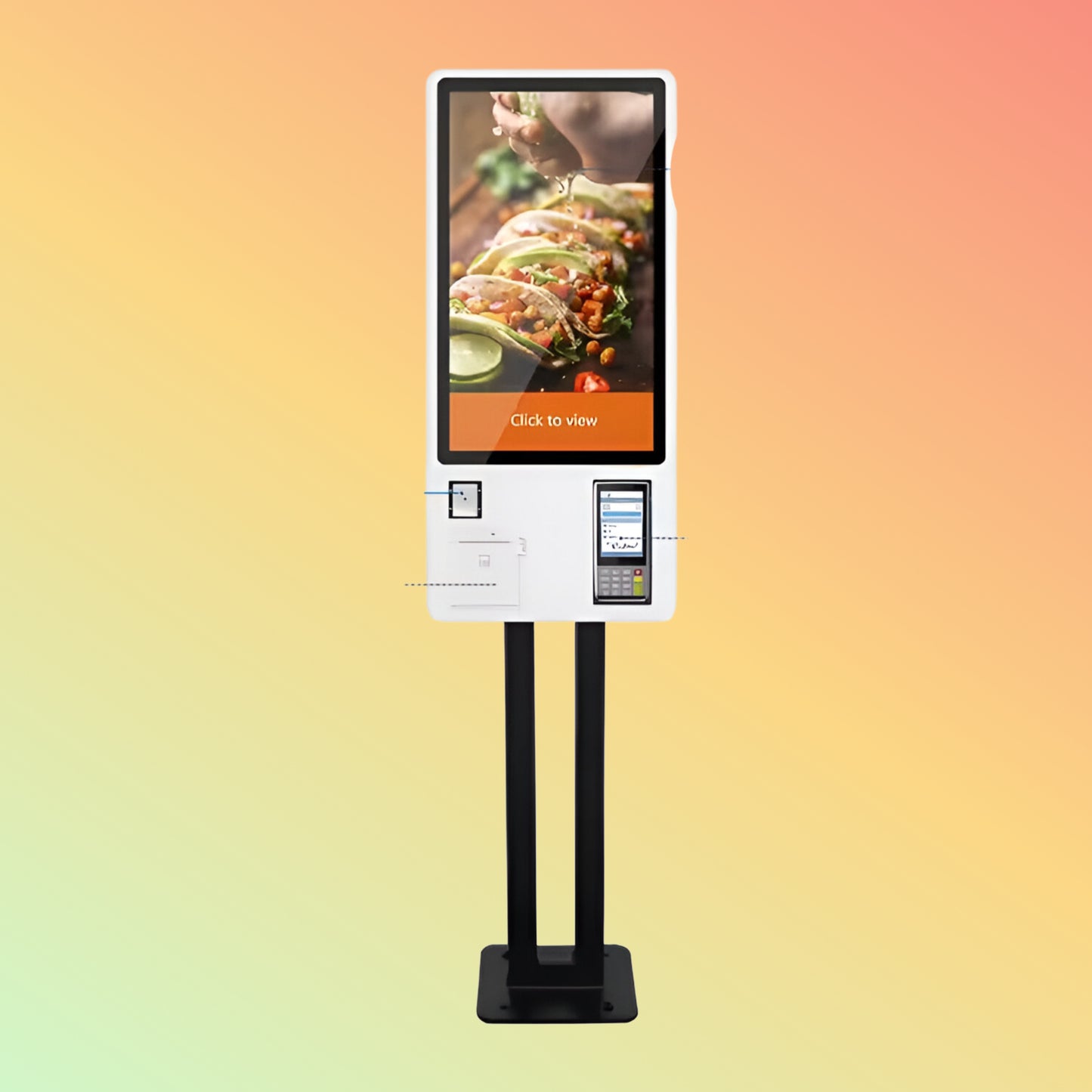 Taiyun 24'' 4G Smart LCD Self-Order Kiosk for Indoor Use