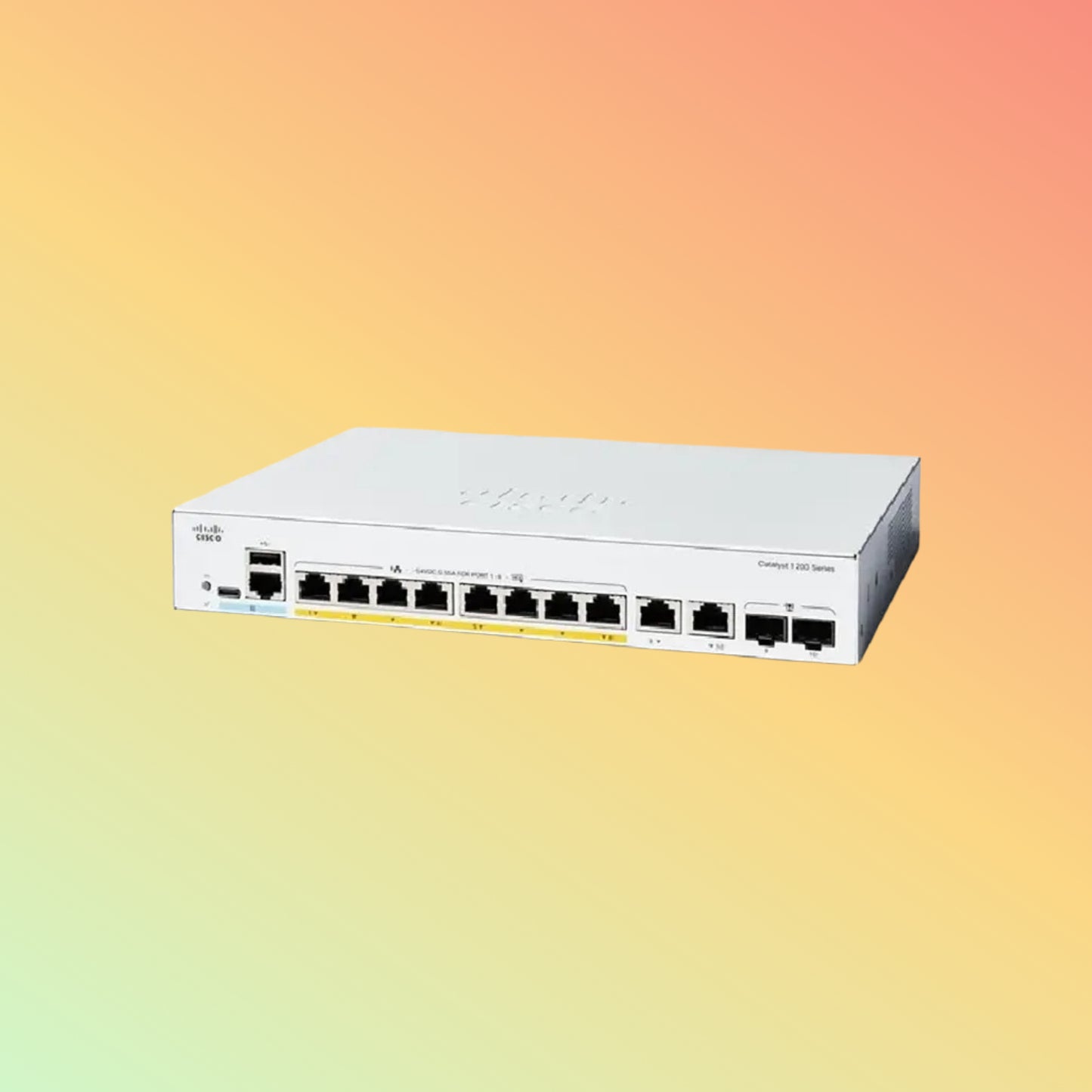 CISCO Catalyst C1200 – 20Gbps, 8xRJ45, 2xCombo, 120W PoE