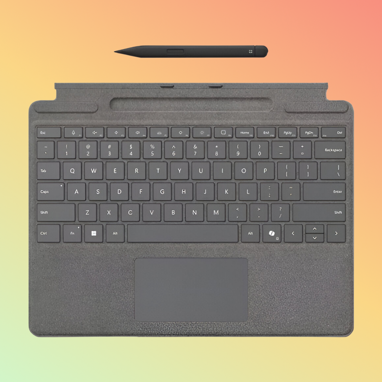 MICROSOFT 8X8-00164 SURFACE PRO Keyboard with Pen - Compatibility (Surface Pro 10 for Business - Surface Pro 9 for Business - Surface Pro 8 for Business - Surface Pro X for Business) Platinum