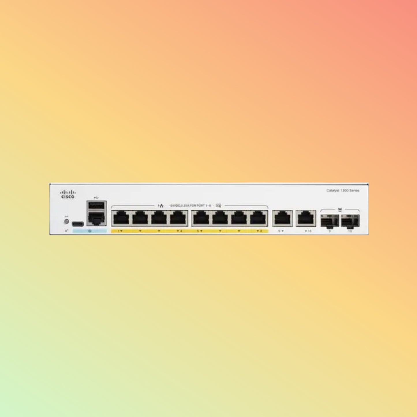 CISCO Catalyst C1300 – 20Gbps, 8xRJ45, 67W PoE, Managed