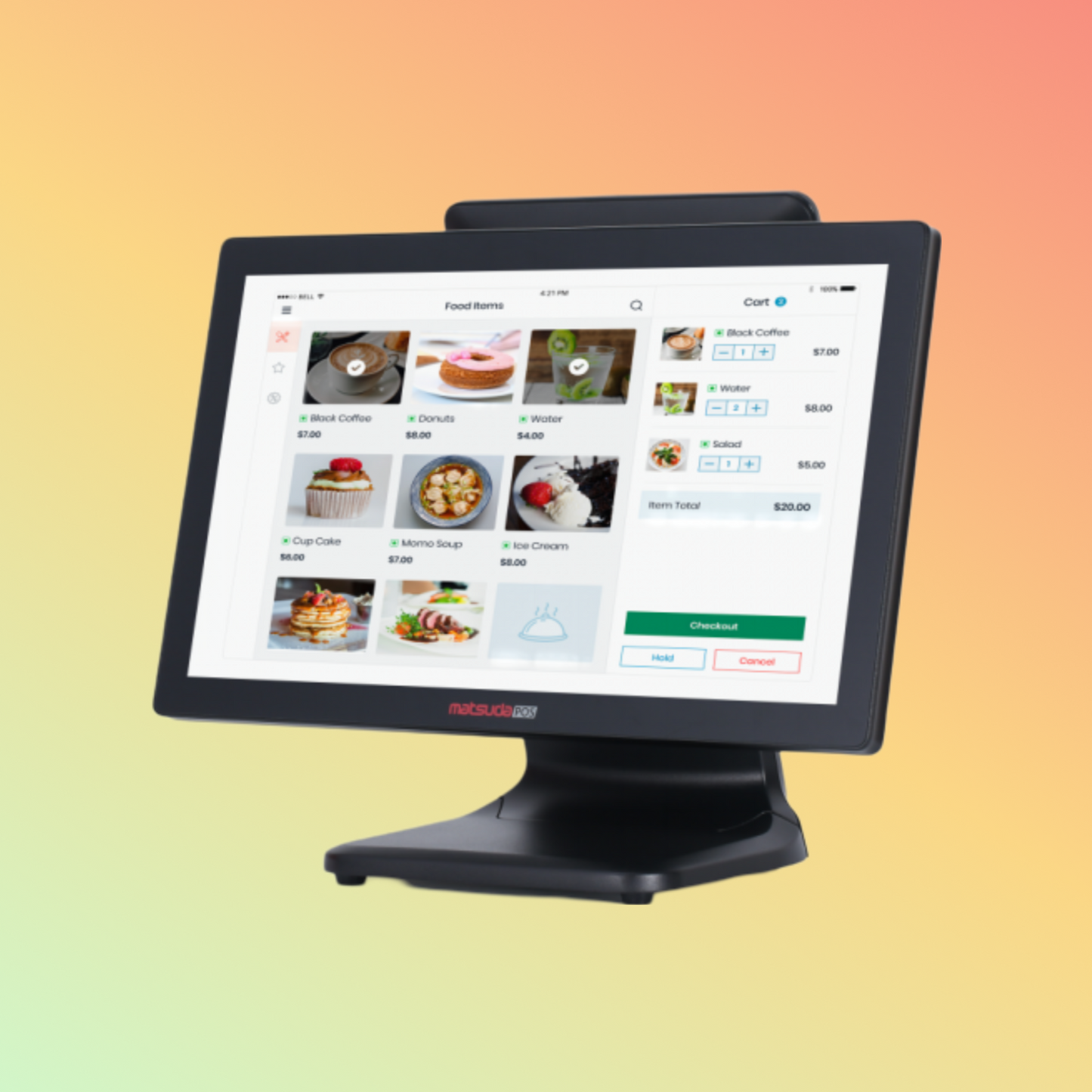 Matsuda Pos 21.5 Inch Ture Flat Touch POS System