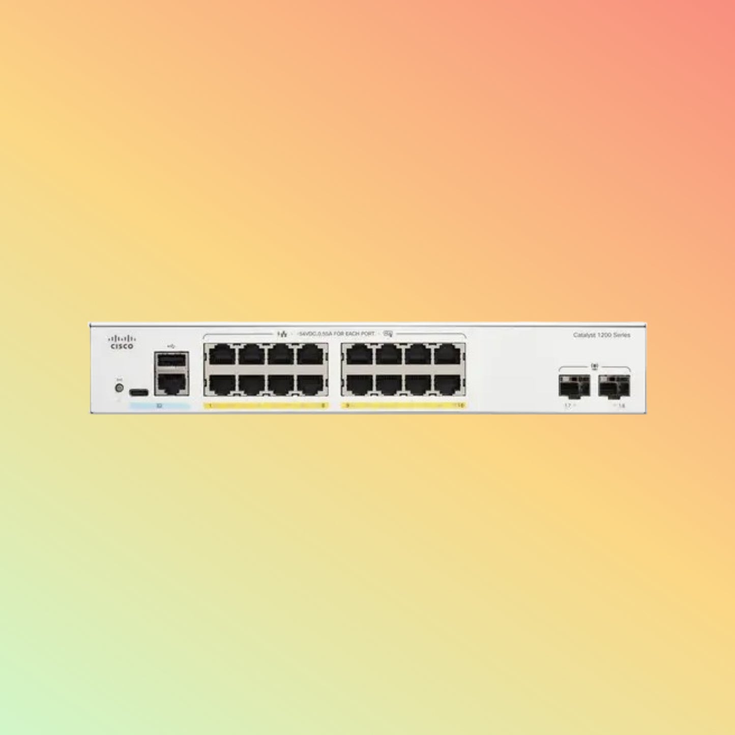 CISCO Catalyst C1300 – 128Gbps, 24xRJ45, 4xSFP+, 195W PoE