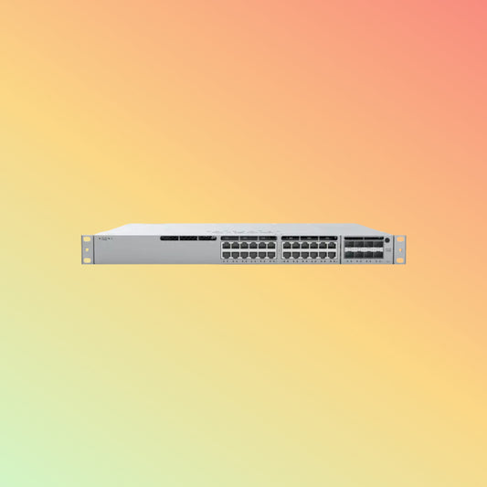 CISCO Meraki MS390 Manageable Switch - 208 Gbps Switching Capacity, Throughput up to 154.76 Mpps, 445W PoE Capability, 24 x PoE+ RJ45