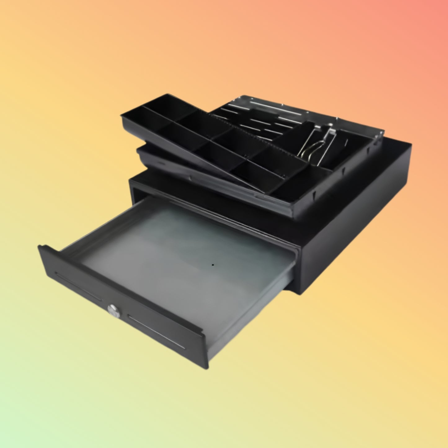 MAKAN Metal case manual cash register 350 size touch open pos cash drawer mini