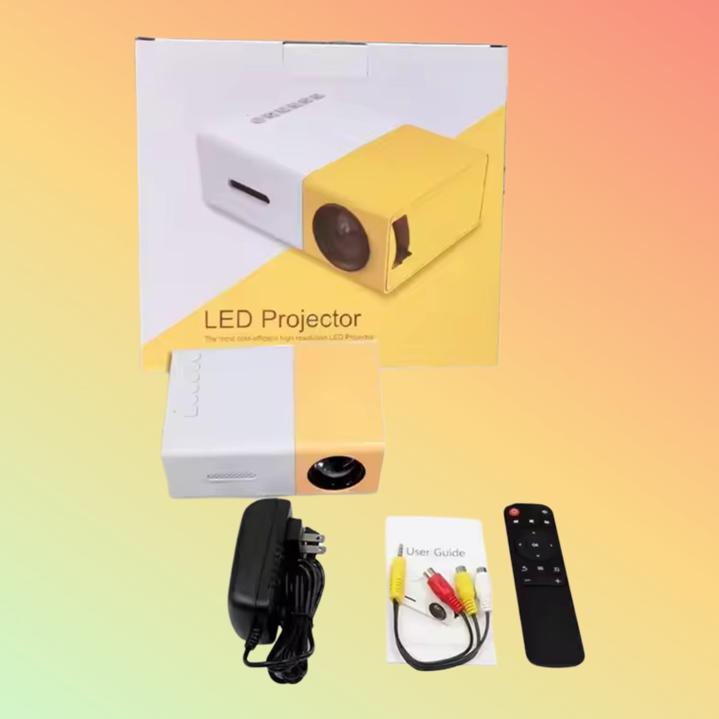 Ycstar CY200 Mini HD Smart Projector 4K Portable Wireless LED
