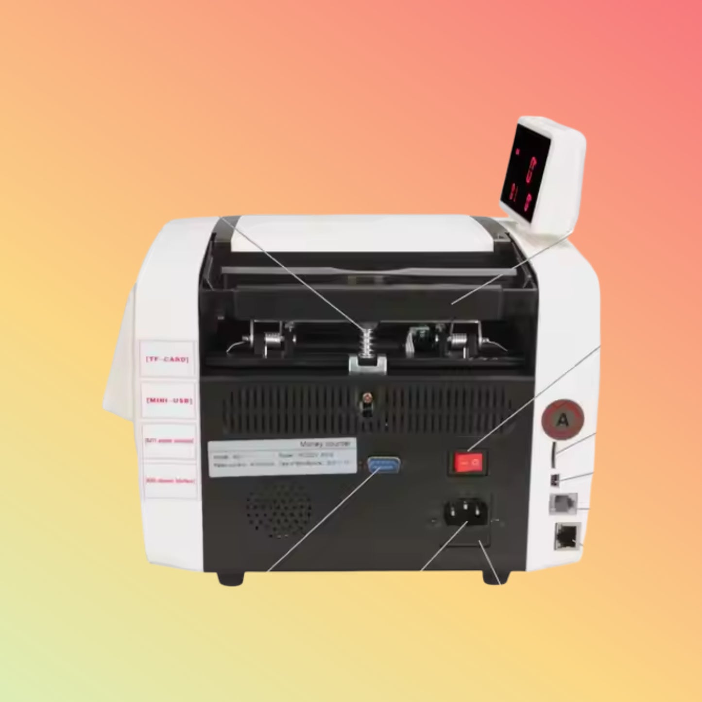 UN-56 CIS Money Counter with UV/MG/IR & Dual LED Display – CAD Ready